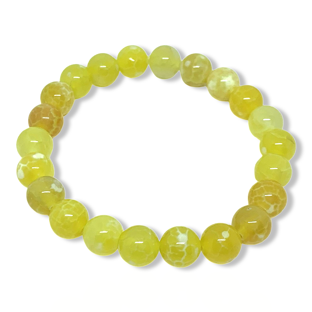 Yellow Agate Stone Bracelet